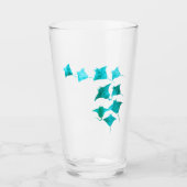 Blue Stingrays Glas (Voorkant)