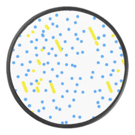 Blue Stippen Leonid Meteor Shower Hockey Puck