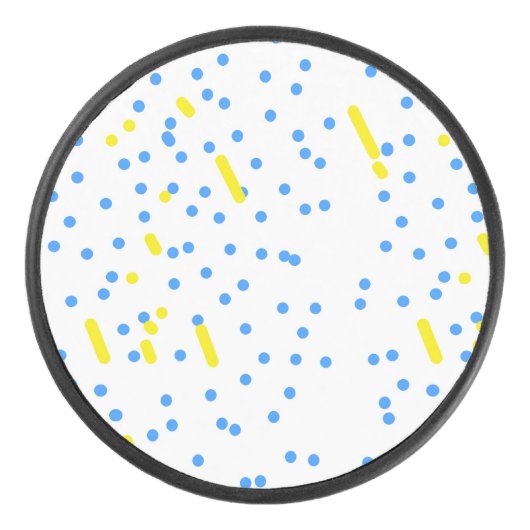 Blue Stippen Leonid Meteor Shower Hockey Puck (Voorkant)