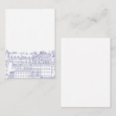 Blue Stockholm Notitiekaartje (Voorkant / Achterkant)