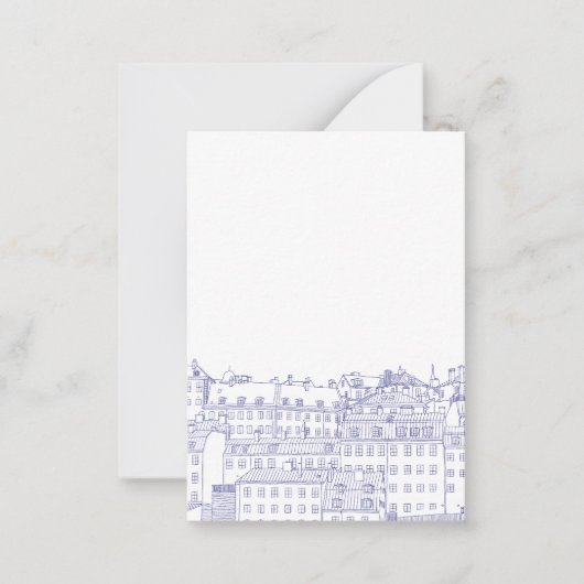 Blue Stockholm Notitiekaartje (Voorkant)