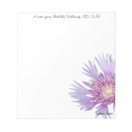 Blue Stokes Aster Gardening Notitieblok