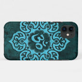 Blue Stone Floral Om Case-Mate iPhone Case (Achterkant (horizontaal))