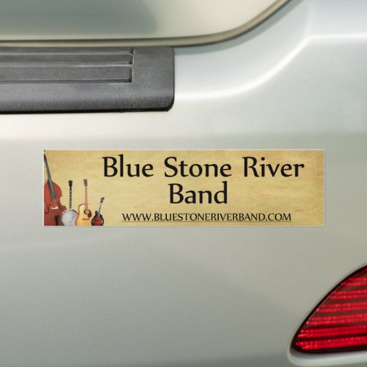 Blue Stone River Band Bumpersticker (Op auto)