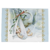 Blue Stork Baby Boy Groot Cadeauzakje (Achterkant)