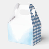 Blue Stork Baby shower Favor Box Bedankdoosjes (Achterkant)