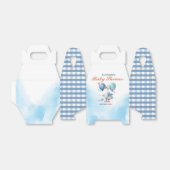 Blue Stork Baby shower Favor Box Bedankdoosjes (Uitgevouwen)