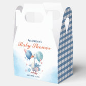 Blue Stork Baby shower Favor Box Bedankdoosjes (Geopend)