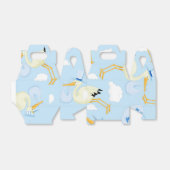 Blue Stork Baby shower geschenkdoos Bedankdoosjes (Uitgevouwen)