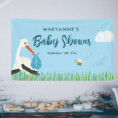 Blue Stork-Baby shower Spandoek