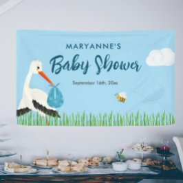 Blue Stork-Baby shower Spandoek