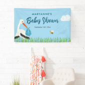 Blue Stork-Baby shower Spandoek (Insitu)