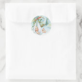  Blue Stork Baby shower Stickers (Tas)