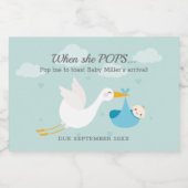 Blue Stork Bundle Pop It Mini Sparkling Wijnetiket (Enkel label)