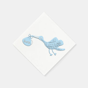 Blue Stork Delivering Boy Servet