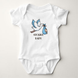 Blue STORKS Romper