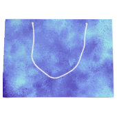 Blue Storm Cloud Effect Gift Bag Groot Cadeauzakje (Voorkant)