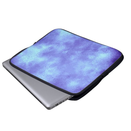 Blue Storm Cloud Effect Laptop Sleeve (Voorkant onderkant)