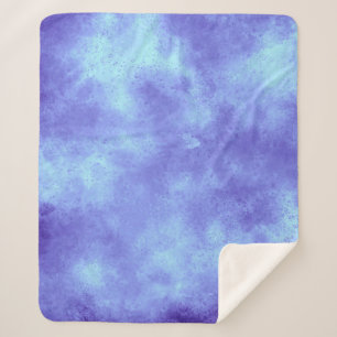 Blue Storm Cloud Effect Sherpa Blanket Deken