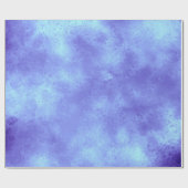 Blue Storm Cloud Effect Wrapping Paper Cadeaupapier (Vlak)