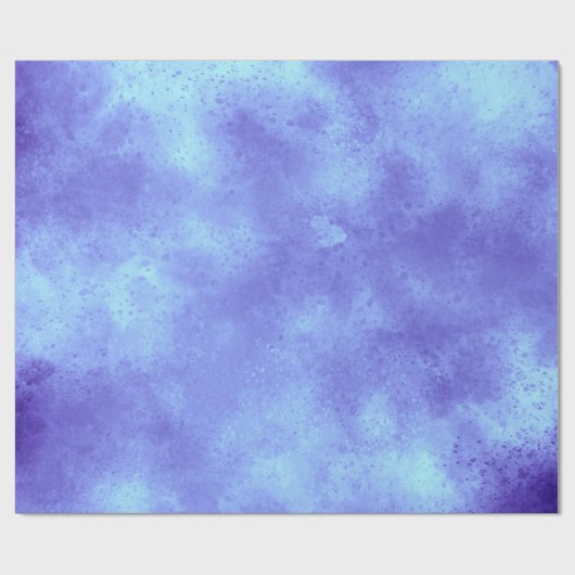 Blue Storm Cloud Effect Wrapping Paper Cadeaupapier (Vlak)
