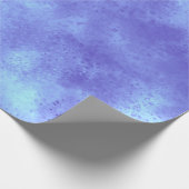 Blue Storm Cloud Effect Wrapping Paper Cadeaupapier (Hoek)