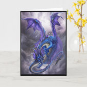 Blue Storm Dragon Kaart (Gele Bloem)