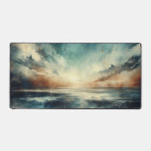 Blue Stormy Seascape Old Photograph Bureaumat (Voorkant)