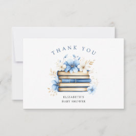 Blue Storybook Baby shower Bedankt
