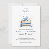 Blue Storybook Baby shower Invitation Boy Kaart (Voorkant)