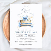 Blue Storybook Baby shower Invitation Boy Kaart