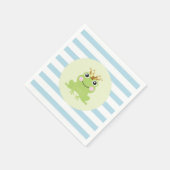 Blue Storybook Fairy Tale Frog Prince Baby shower Servet (Hoek)