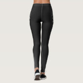 Blue Streak Design Leggings (Achterkant)