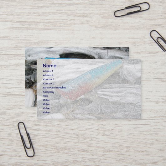 Blue Streak Tackle Co  Lure Visitekaartje (Voorkant / Achterkant in situ)