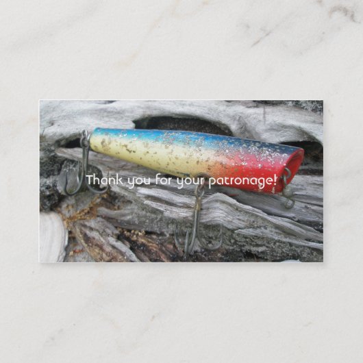 Blue Streak Tackle Co  Lure Visitekaartje (Achterkant)