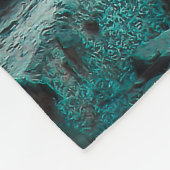 Blue Street Art Graffiti Fleece Blanket (Hoek)