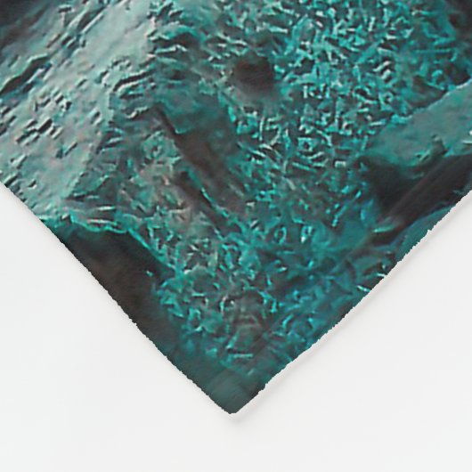 Blue Street Art Graffiti Fleece Blanket (Hoek)