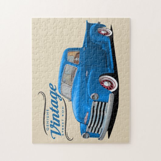 Blue  Street Rod Legpuzzel (Verticaal)