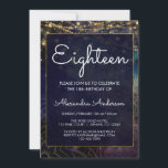Blue String Light Mandala 18e verjaardag Kaart<br><div class="desc">Royal Blue and Gold String Light Indian Mandala Spiritueel Achttiende Verjaardag Party Invitation voor een 18e verjaardagsfeest. Deze uitnodiging is perfect voor een nacht onder de hemel mystieke draaien 18 (achttien) Verjaardag Party. Neem contact op met de ontwerper voor aangepaste overeenkomende items.</div>