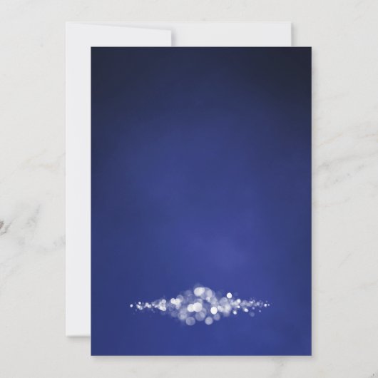 Blue String Lights 30ste verjaardagsfeest Kaart (Achterkant)