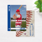 Blue Stripe Baseball Trading Kaart - Aangepaste ST (Bureau)