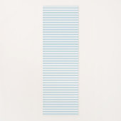 Blue Stripe Coastal Nautical Preppy Yogamat (Voorkant)