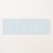 Blue Stripe Coastal Nautical Preppy Yogamat (Voorkant (horizontaal))