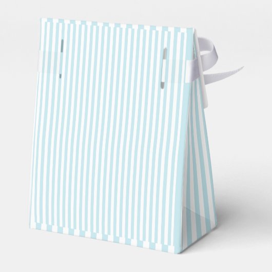 Blue Stripe Coastal Preppy Bedankdoosjes (Achterkant)
