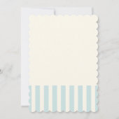 Blue Stripe Cute Koala Twin Boy Baby shower Kaart (Achterkant)