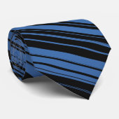 Blue Stripe Designer-Stropdas Stropdas (Opgerold)