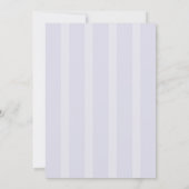 Blue Stripe Flourish Script Rehearsal Dinner Kaart (Achterkant)