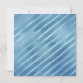 Blue Stripe Little Man Baby shower Uitnodiging (Achterkant)