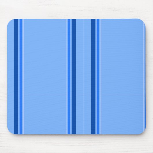 Blue Stripe Mousepad Muismat (Voorkant)
