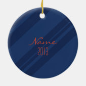 Blue Stripe Ornament $16,95 (Achterkant)